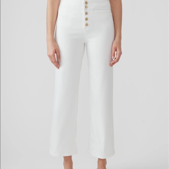 J. McLaughlin White Wide Leg Pants & Jumpsuits - Picture 1 of 5
